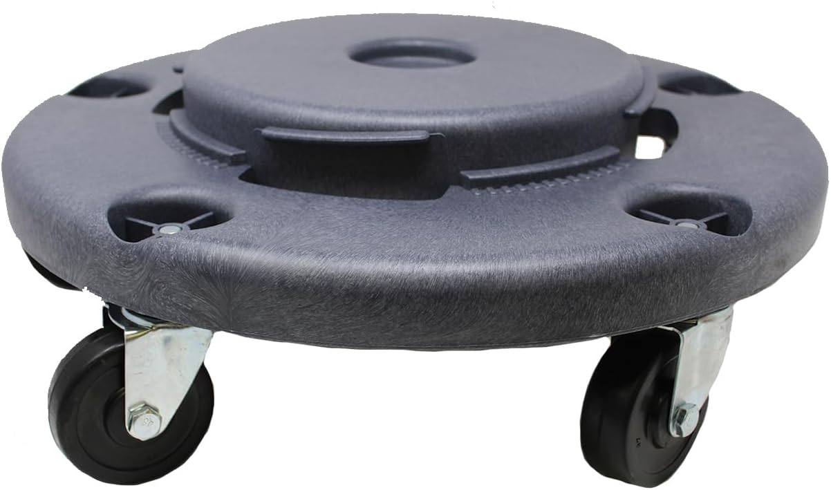 Premium Brute Trash Can Dolly with Smooth Rolling Wheels - Sturdy Garbage Bin Cart for Easy Mobility and Convenience - Ideal Waste Management Solution for Home and Office