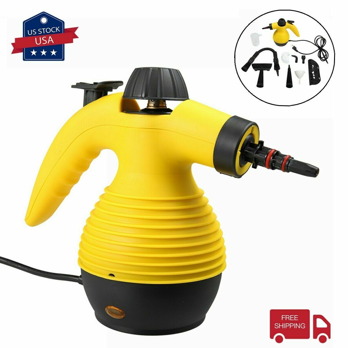 5 in 1 Power Steamer 7 ATTACHMENTS Furniture Car Clothing Steamer Carpet 1050W